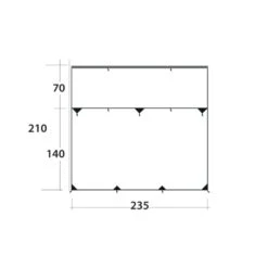 Outwell Hillcrest Tarp -Vango Sale Store 111403 hillcrest tarp drawing floorplan3