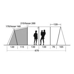 Outwell Phoenix 5 Tent (2025) -Vango Sale Store 111461 phoenix 5 drawing other4