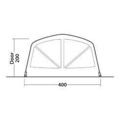 Outwell Alabama 6 Air TC Tent (2025) -Vango Sale Store 111494 alabama 6 air tc drawing other4