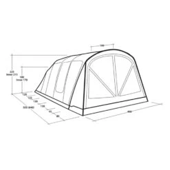 Outwell Alabama 6 Air TC Tent (2025) -Vango Sale Store 111494 alabama 6 air tc drawing perspective2