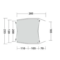 Outwell Dunecrest L Awning (2025) -Vango Sale Store 111498 dunecrest l drawing floorplan3