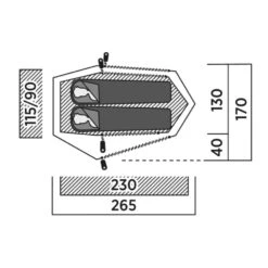 Easy Camp Sarek 2 Tent -Vango Sale Store 120468 sarek 2 drawing floorplan3