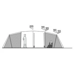 Easy Camp Leka Twin 8 Tent (2025) -Vango Sale Store 120493 leka twin 8 drawing other4