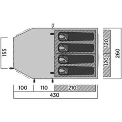 Easy Camp Bokna 4 Tent (2025) 13 Easy Camp Bokna 4 Tent (2025) -Vango Sale Store 120494v25 062