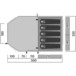 Easy Camp Bokna 5 Tent (2025) -Vango Sale Store 120495v25 062