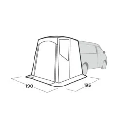 Easy Camp Krossbu Tailgate Awning (2025) -Vango Sale Store 120503 krossbu drawing perspective2