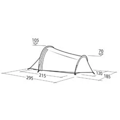Robens Challenger 2 Exp Tent (2025) 27 Robens Challenger 2 Exp Tent (2025) -Vango Sale Store 130405 challenger 2 exp drawing perspective2