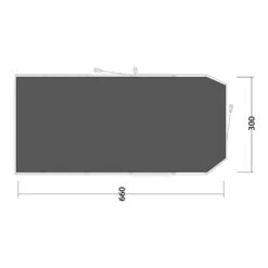 Outwell Phoenix 5 Footprint Groundsheet -Vango Sale Store 171156 footprint lux phoenix 5 drawing floorplan2