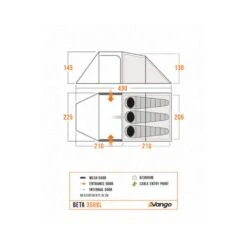 Vango Beta 350XL Tent (Deep Blue) (2025) 22 Vango Beta 350XL Tent (Deep Blue) (2025) -Vango Sale Store beta 350xl floorplan low res small