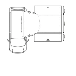 Outdoor Revolution Cayman Combo Air Mid Driveaway Awning (210-255cm) -Vango Sale Store cayman combo 1