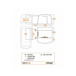 Vango Cove III Low Poled Awning (2025) -Vango Sale Store cove iii low floorplan low res small