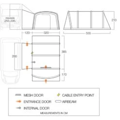 Vango Galli CC II Air Tall Awning -Vango Sale Store galli cc air tall floorplanlr