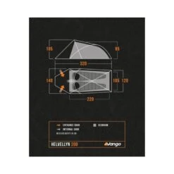 Vango Helvellyn 200 Tent (2025) 17 Vango Helvellyn 200 Tent (2025) -Vango Sale Store helvellyn 200 floorplan low res small