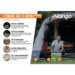 Vango Airbeam Vango Lismore TC Air 600XL Tent Package (incl Footprint) -Vango Sale Store lismore air tc 600xl package2