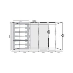 Outdoor Revolution Camp Star 600 DT Tent Poled Bundle (incl Footprint) -Vango Sale Store orft0030 fp 1