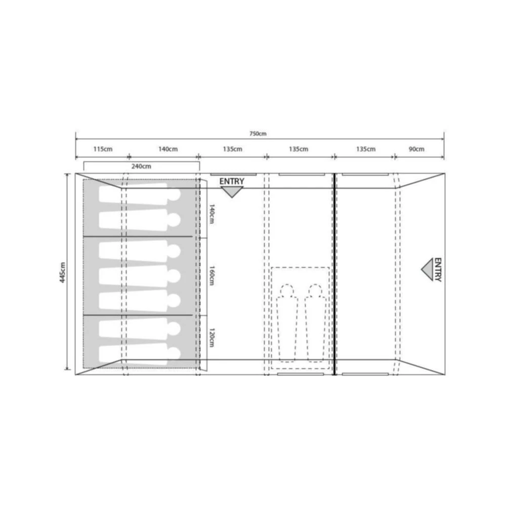 Outdoor Revolution Camp Star 700 Air Tent Bundle 4 Outdoor Revolution Camp Star 700 Air Tent Bundle - Image 4