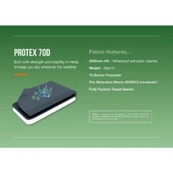 Vango Tay 200 Tent (2025) 26 Vango Tay 200 Tent (2025) -Vango Sale Store protex 70d fabric infographic blue low res 2