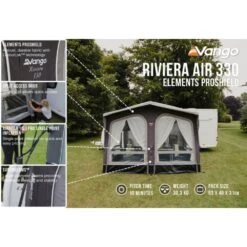 Vango Airbeam Vango Riviera Air 390 Elements ProShield Caravan Awning (2024) -Vango Sale Store riviera air 330 eps 1