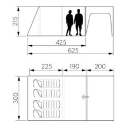 Dometic Santorini FTK 4x8 TC Tent -Vango Sale Store santorini 4 8 5