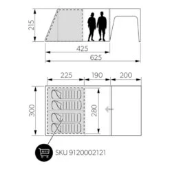 Dometic Santorini FTK 4x8 TC Tent -Vango Sale Store santorini 4 8 6