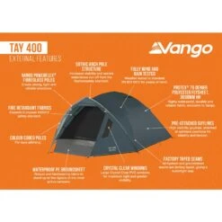 Vango Tay 400 Tent (2025) -Vango Sale Store tay 400 infographic external lowres