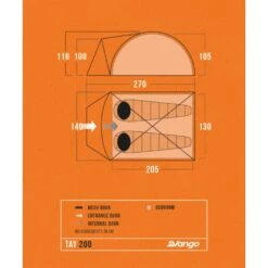 Vango Tay 200 Tent (2025) 16 Vango Tay 200 Tent (2025) -Vango Sale Store tay 200 floorplan low res