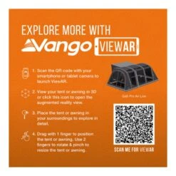 Vango Airbeam Vango Galli Pro Air Low Awning -Vango Sale Store vango viewar galli pro air low