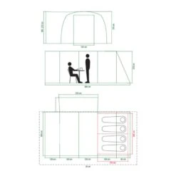 Coleman Journeymaster Deluxe Air XL Blackout Awning 19 Coleman Journeymaster Deluxe Air XL Blackout Awning -Vango Sale Store xl floorplan